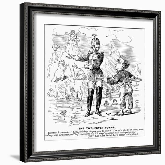 Alaska Purchase Cartoon-null-Framed Giclee Print