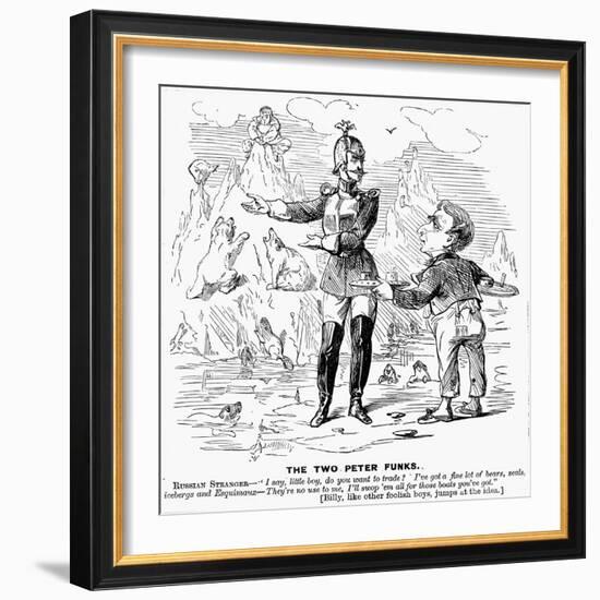 Alaska Purchase Cartoon-null-Framed Giclee Print