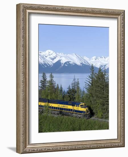 Alaska Railroad Near Girdwood, Alaska, United States of America, North America-null-Framed Photographic Print