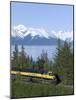 Alaska Railroad Near Girdwood, Alaska, United States of America, North America-null-Mounted Photographic Print