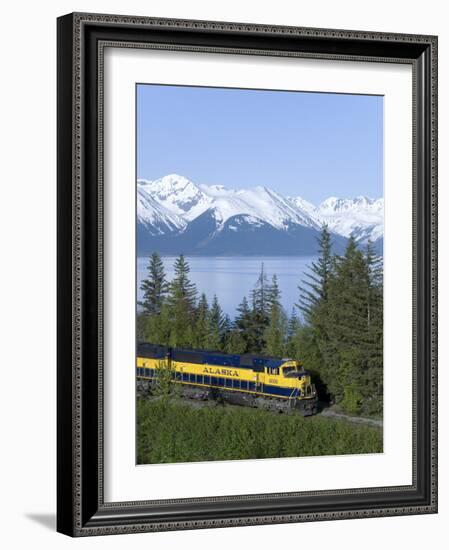 Alaska Railroad Near Girdwood, Alaska, United States of America, North America-null-Framed Photographic Print