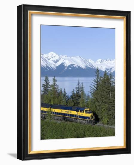 Alaska Railroad Near Girdwood, Alaska, United States of America, North America-null-Framed Photographic Print