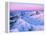 Alaska Range with Alpen Glow, Denali National Park, Alaska, USA-Dee Ann Pederson-Framed Premier Image Canvas