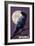 Alaska - Raven and Moon Purple Sky-Lantern Press-Framed Art Print