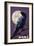 Alaska - Raven and Moon Purple Sky-Lantern Press-Framed Art Print