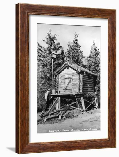 Alaska - Richardson Hwy; A Trapper's Cache-Lantern Press-Framed Art Print