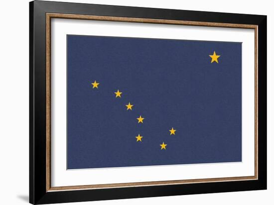 Alaska State Flag-Lantern Press-Framed Art Print