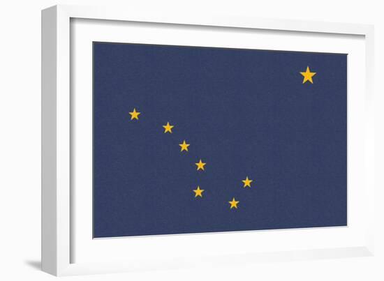 Alaska State Flag-Lantern Press-Framed Art Print