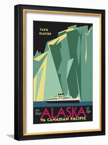 Alaska Taku Glacier-null-Framed Giclee Print