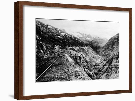 Alaska - View of Dead Horse Gulch along White Pass and Yukon Route-Lantern Press-Framed Art Print