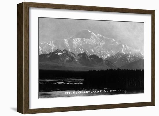 Alaska - View of Mt McKinley-Lantern Press-Framed Art Print