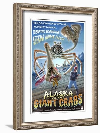 Alaska vs. the Giant Crabs-Lantern Press-Framed Art Print