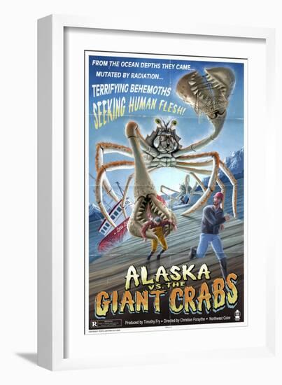 Alaska vs. the Giant Crabs-Lantern Press-Framed Art Print