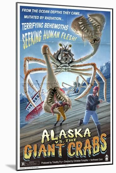 Alaska vs. the Giant Crabs-Lantern Press-Mounted Art Print