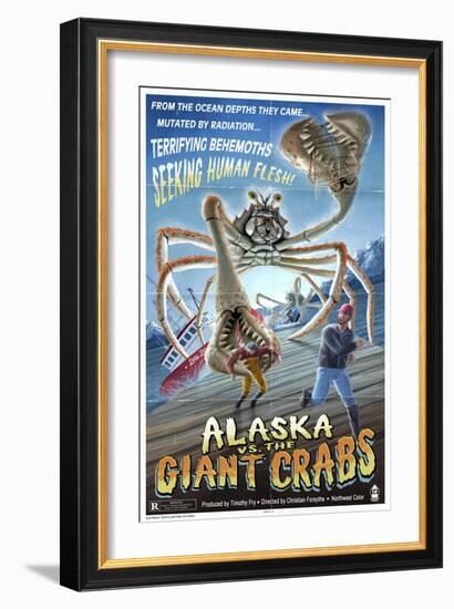 Alaska vs. the Giant Crabs-Lantern Press-Framed Art Print