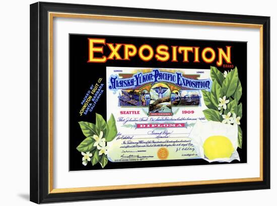 Alaska-Yukon-Pacific Exposition Lemons-null-Framed Art Print