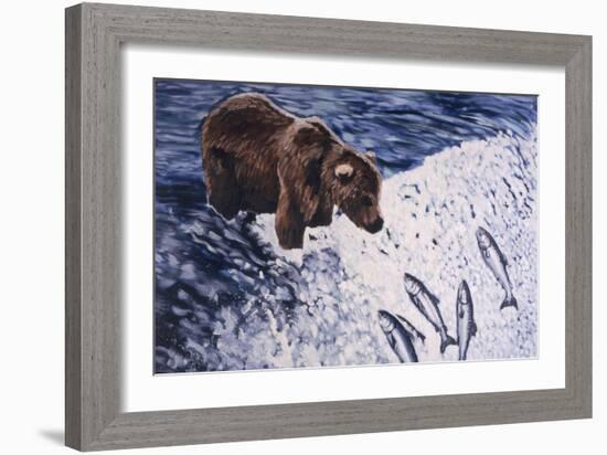 Alaskan Brown Bear, 2002-Joe Heaps Nelson-Framed Giclee Print