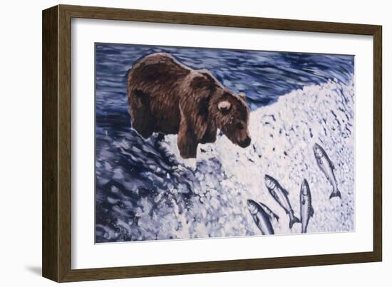 Alaskan Brown Bear, 2002-Joe Heaps Nelson-Framed Giclee Print