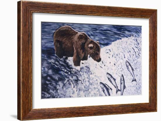 Alaskan Brown Bear, 2002-Joe Heaps Nelson-Framed Giclee Print