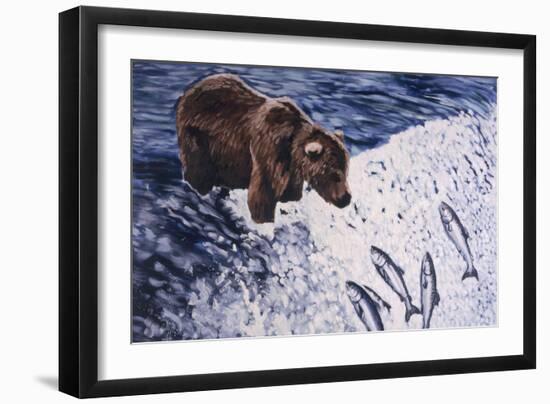 Alaskan Brown Bear, 2002-Joe Heaps Nelson-Framed Giclee Print