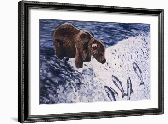 Alaskan Brown Bear, 2002-Joe Heaps Nelson-Framed Giclee Print