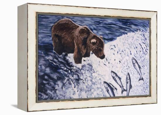 Alaskan Brown Bear, 2002-Joe Heaps Nelson-Framed Premier Image Canvas