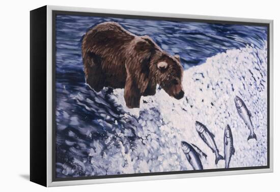 Alaskan Brown Bear, 2002-Joe Heaps Nelson-Framed Premier Image Canvas