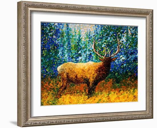 Alaskan Elk-Megan Aroon Duncanson-Framed Art Print