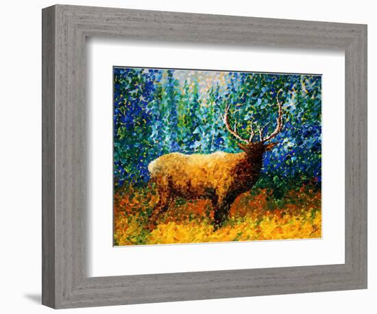 Alaskan Elk-Megan Aroon Duncanson-Framed Art Print