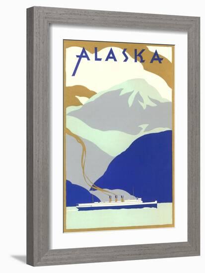 Alaskan Scene, Poster Style-null-Framed Art Print