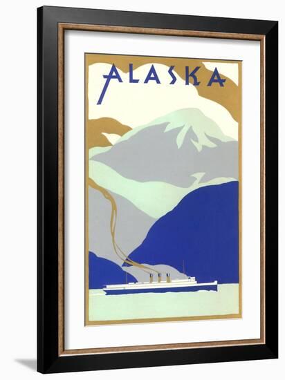 Alaskan Scene, Poster Style-null-Framed Art Print