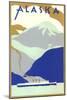 Alaskan Scene, Poster Style-null-Mounted Art Print