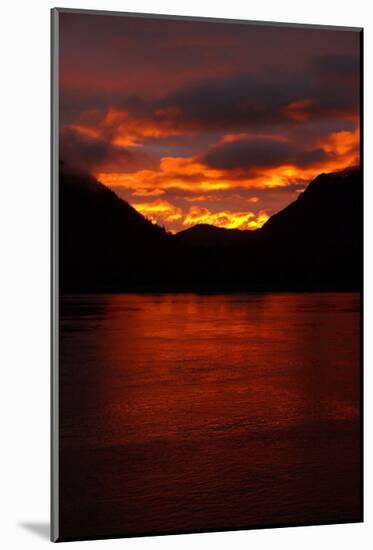 Alaskan Sunset-Charles Glover-Mounted Giclee Print