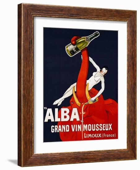 Alba Grand Vin Mousseux, ca. 1928-Andre-Framed Art Print