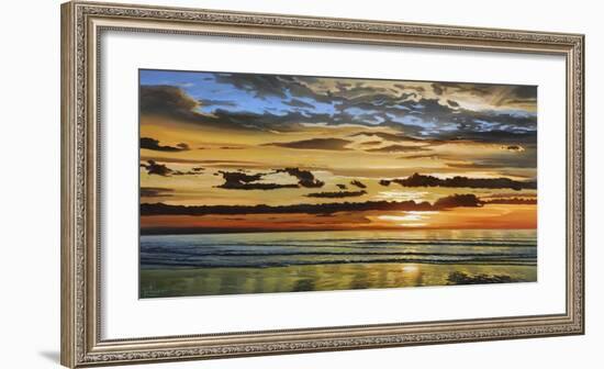 Alba sul mare-Adriano Galasso-Framed Art Print