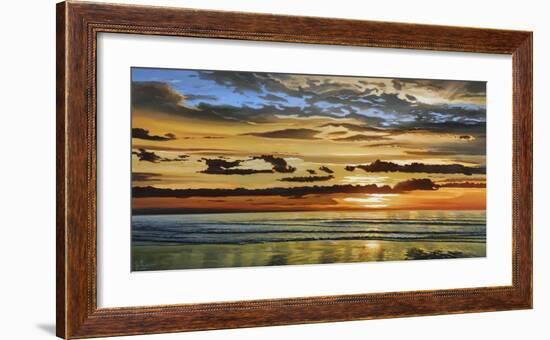 Alba sul mare-Adriano Galasso-Framed Art Print