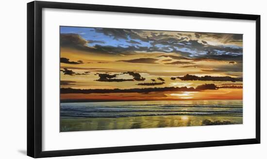 Alba sul mare-Adriano Galasso-Framed Art Print