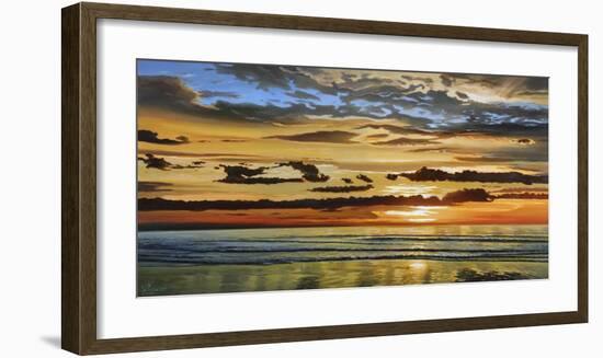 Alba sul mare-Adriano Galasso-Framed Art Print