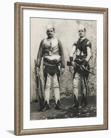 Albania - Two Albanian Men in Salonica-null-Framed Photographic Print