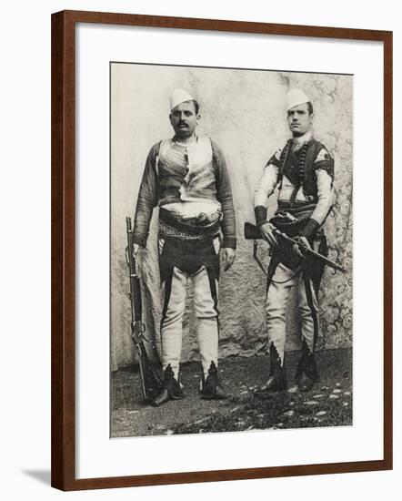 Albania - Two Albanian Men in Salonica-null-Framed Photographic Print