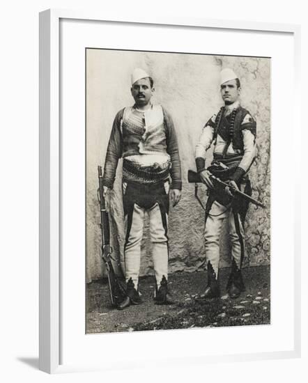 Albania - Two Albanian Men in Salonica-null-Framed Photographic Print