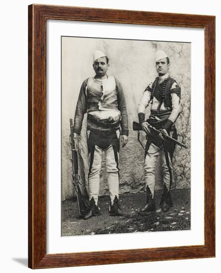 Albania - Two Albanian Men in Salonica-null-Framed Photographic Print