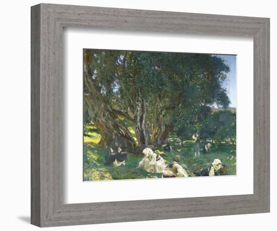 Albanian Olive Gatherers, 1909 (Oil on Canvas)-John Singer Sargent-Framed Giclee Print