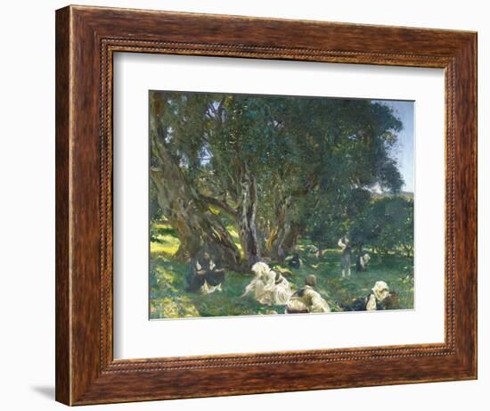 Albanian Olive Gatherers, 1909 (Oil on Canvas)-John Singer Sargent-Framed Giclee Print