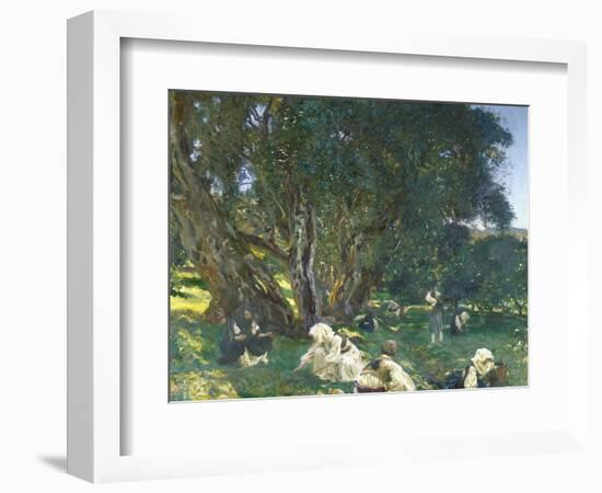 Albanian Olive Gatherers, 1909 (Oil on Canvas)-John Singer Sargent-Framed Giclee Print