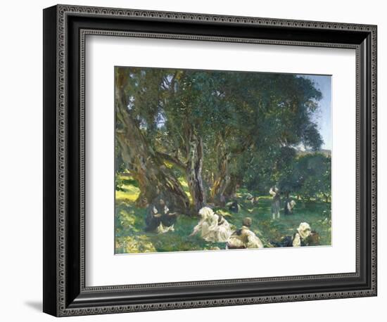 Albanian Olive Gatherers, 1909 (Oil on Canvas)-John Singer Sargent-Framed Giclee Print