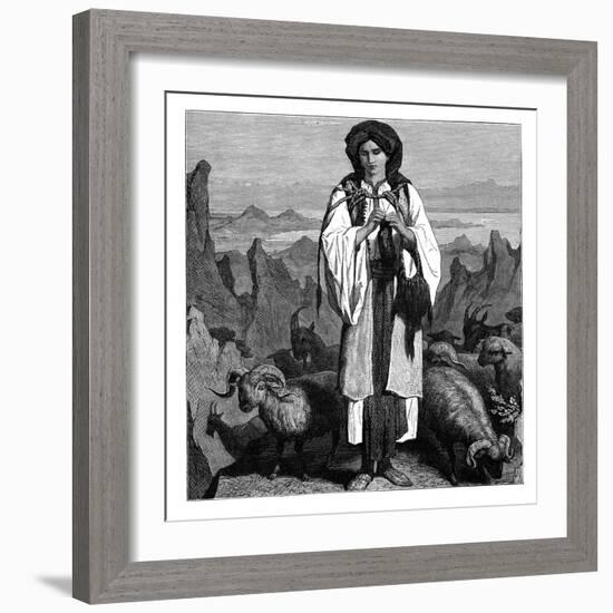 Albanian Shepherdess, C1890-null-Framed Giclee Print