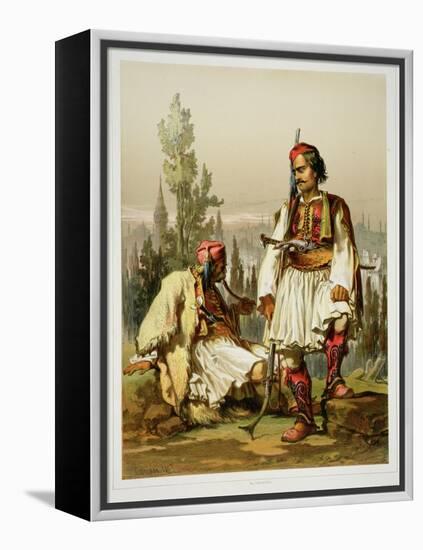 Albanians, Mercenaries in the Ottoman Army, Published by Lemercier, 1857-Amadeo Preziosi-Framed Premier Image Canvas