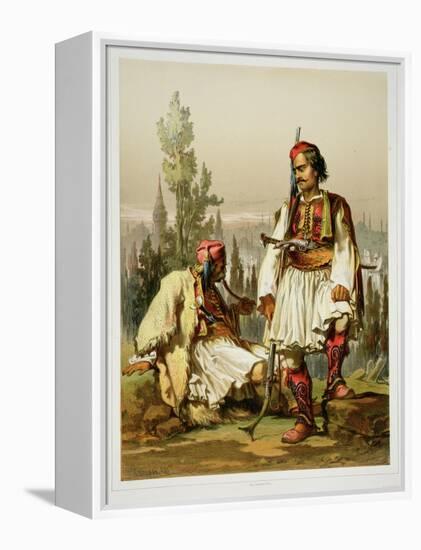 Albanians, Mercenaries in the Ottoman Army, Published by Lemercier, 1857-Amadeo Preziosi-Framed Premier Image Canvas