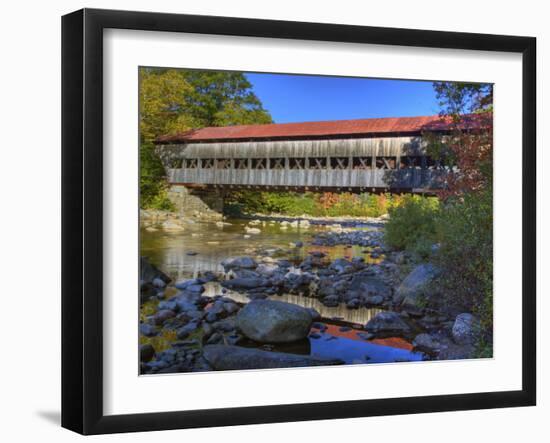 Albany Covered Bridge Over Swift River, White Mountain National Forest, New Hampshire, USA-Adam Jones-Framed Photographic Print